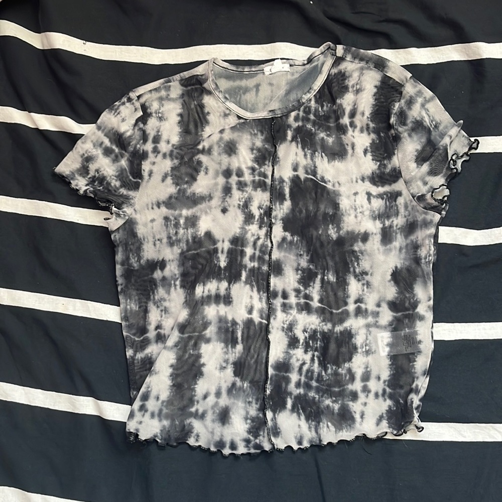 ‼️Sheer short sleeves top